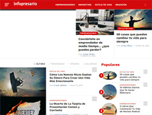 Tablet Screenshot of infopresario.com